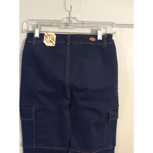 New NWT Denim Blvd Size 1 Super High Waist Carpenter Jeans Stretch - Picture 4 of 5